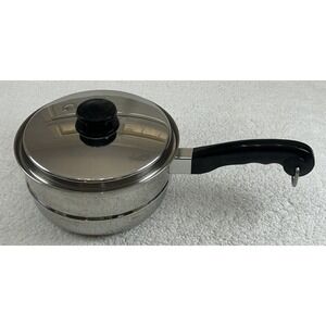 SaladMaster 8" Stainless Steel Steamer Insert Colander Strainer w/Vapo Lid - USA